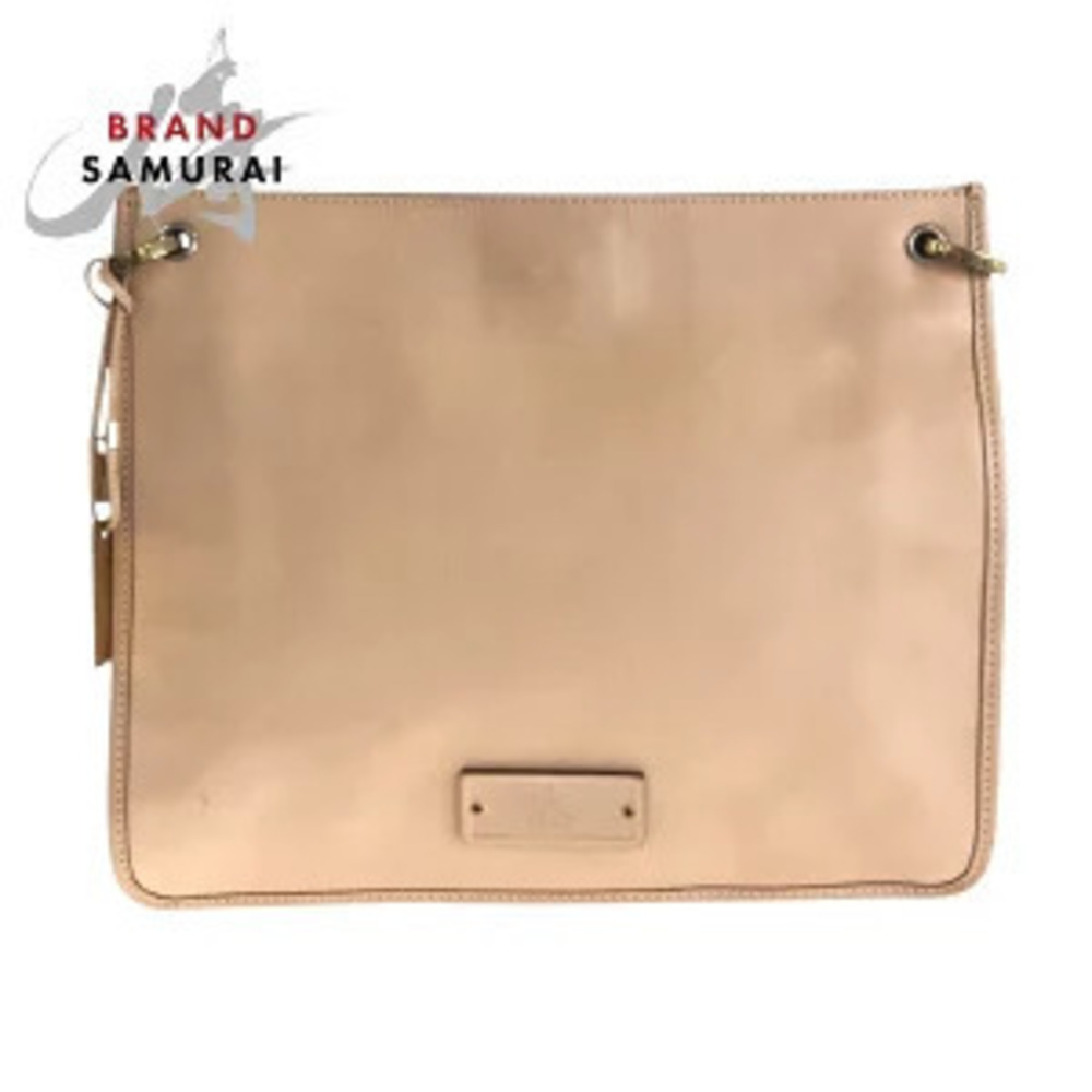 Gucci beige leather shoulder bag pouch